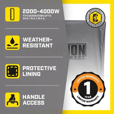 Image showing  Weather-Resistant Generator Storage Cover for 2,000 Watt Inverter Generators