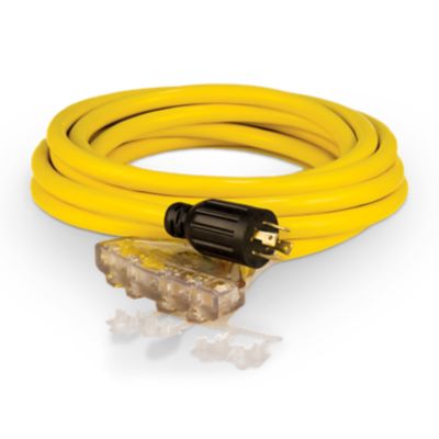 Champion Power Equipment 25-Foot 30-Amp 125/250-Volt Fan-Style Generator Extension Cord (L14-30P to four 5-20R)