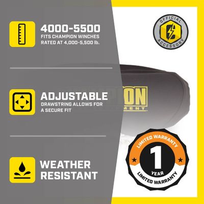 Image showing  Weather-Resistant Neoprene Storage Cover for 4,000-5,500 lb. Winches