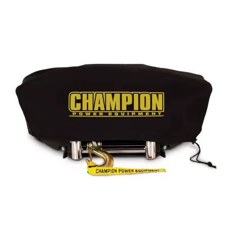 Champion Power Equipment Weatherproof Neoprene Storage Cover for 8 000-12 000 lb Winches with Quick-Mount Hitch Adapter Winch Covers