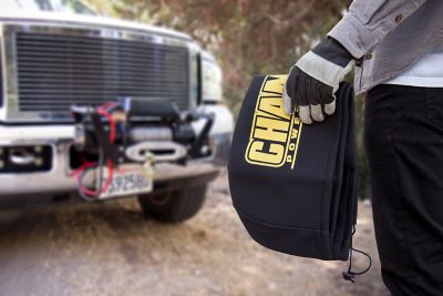 Image showing  Weather-Resistant Neoprene Storage Cover for 8,000-12,000 lb. Winches with Speed Mount Hitch Adapter