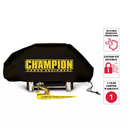 Champion Power Equipment Weatherproof Neoprene Storage Cover for 8 000-12 000 lb Winches Winch Covers