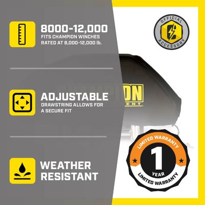 Image showing  Weather-Resistant Neoprene Storage Cover for 8,000-12,000 lb. Winches