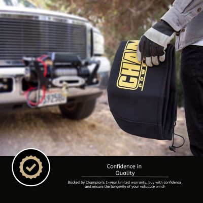 Image showing 5 th Champion Power Equipment Weather-Resistant Neoprene Storage Cover for 8,000-12,000 lb. Winches