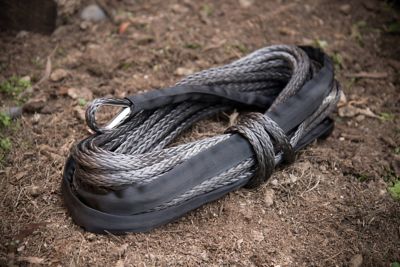 Image showing  85 ft. Dyneema Synthetic Winch Rope for 8,000-12,000 lb. Capacity Truck/SUV Winches, Gray