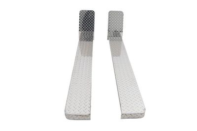 Image showing  40 in. Brite-Tread Running Boards, Fits 2009-2021 Chevrolet Express/GMC Savanna, Front Doors Only 135/155 in. Wheel Base