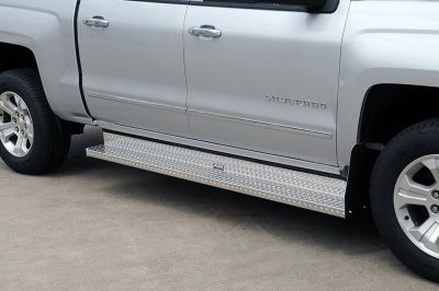 Image showing 6 th Dee Zee 118 in. Brite-Tread Running Boards, Fits 2009-2021 Chevrolet Express/GMC Savana Van Full Length 155 in. Wheel Base Only