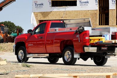 Image showing 7 th Dee Zee 11 in. x 60 in. Brite-Tread Running Boards, Fits 1999-2013 Chevrolet/GMC Reg Cab