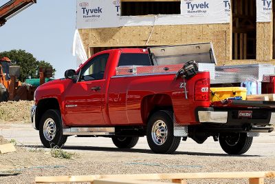 Image showing 5 th Dee Zee 87 in. Brite-Tread Running Boards, Fits 1999-2013 Chevrolet Silverado/GMC Sierra Ext Cab