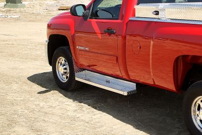 Image showing 6 th Dee Zee 87 in. Brite-Tread Running Boards, Fits 1999-2013 Chevrolet Silverado/GMC Sierra Ext Cab