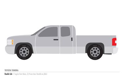 Image showing  6 in. NXt Running Board Brackets, Fits 2007-2021 Toyota Tundra