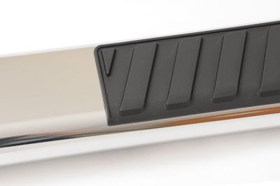 Image showing  6 in. x 78 in. Stainless Steel Nerf Bar Truck Steps