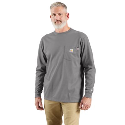 Image showing  Men's Flame-Resistant Force Cotton Long-Sleeve T-Shirt