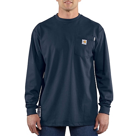 Carhartt Men's Long-Sleeve Flame-Resistant Force Cotton T-Shirt