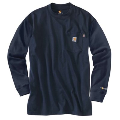 Image showing 1 th Carhartt Men's Dearborn Flame-Resistant Force Cotton Long-Sleeve T-Shirt