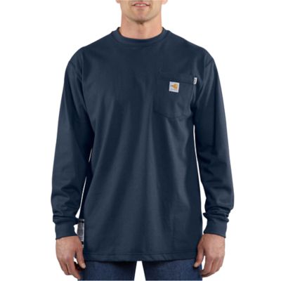 Image showing 0 th Carhartt Men's Dearborn Flame-Resistant Force Cotton Long-Sleeve T-Shirt