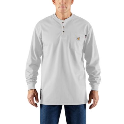 Image showing 1 th Carhartt Men's Flame-Resistant Force Cotton Long-Sleeve Work Henley Shirt
