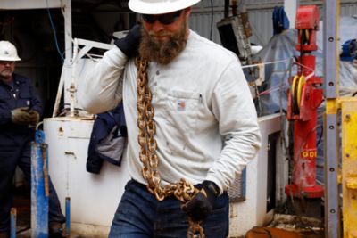 Image showing  Men's Flame-Resistant Force Cotton Long-Sleeve Work Henley Shirt