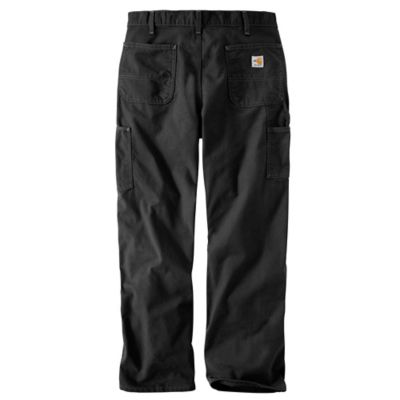 Image showing  Men's Flame-Resistant Classic Fit Mid-Rise Washed Duck Dungaree Work Pants