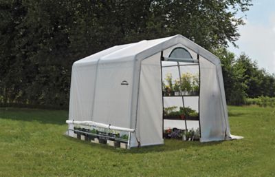 Image showing  10 L x 10 W ft. GrowIt Greenhouse-in-a-Box EasyFlow Greenhouse, Peak-Style