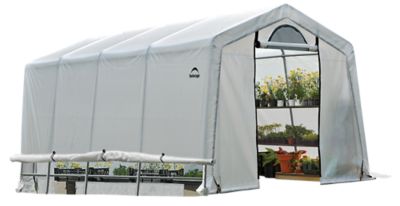 Image showing  10 ft. L x 20 ft. W GrowIt Greenhouse-in-a-Box EasyFlow Greenhouse, Peak-Style