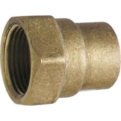 LDR Industries 1/2 in. Sweat Female Adapter, Brass, Lead Free