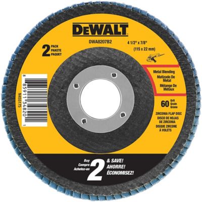 Image showing  60 Grit 4-1/2 in. x 7/8 in. T29 Flap Discs, 2-Pack