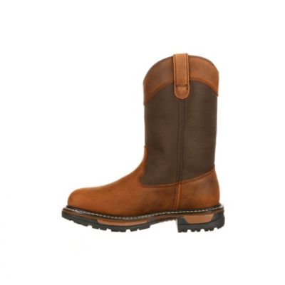 Image showing 4 th Rocky Men's Original Ride Pull-On Western Boots, 10 in.