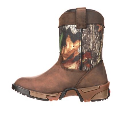 Image showing 4 th Rocky Boys' Aztec Pull-On Wellington Outdoor Boots