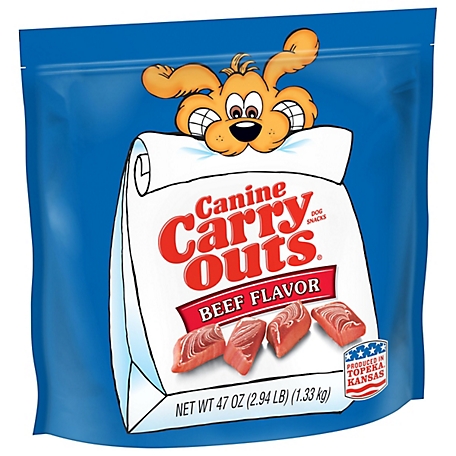 Canine Carry Outs Beef Flavor Dog Treats, 47 oz.