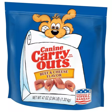 Canine Carry Outs Beef and Cheese Flavored Dog Treats 47 oz. Dog Soft & Chewy Treats