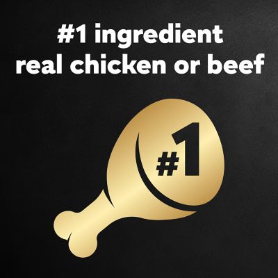 Image showing  Savory Delights Adult Rotisserie Chicken/Beef Pate Wet Dog Food Variety Pack, 3.5 oz., 12 Trays