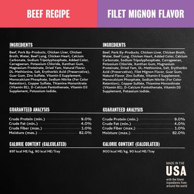 Image showing 7 th Cesar Classic Loaf Small Breed Adult Beef, Chicken and Vegetables Pate Wet Dog Food Variety pk., 3.5 oz. Tray, Pack of 24