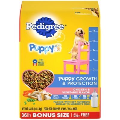 pedigree dog food label