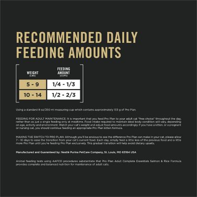 Image showing 5 th Purina Pro Plan Adult Indoor/Outdoor High-Protein Salmon and Rice Formula Dry Cat Food with Probiotics