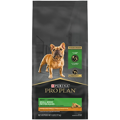 Purina Pro Plan Small Breed Dog Food With Probiotics for Dogs, Shredded Blend Chicken and Rice Formula