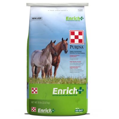 Image showing  Enrich Plus Ration Balancing Horse Feed, 50 lb. Bag