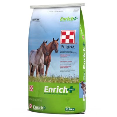 Image showing  Enrich Plus Ration Balancing Horse Feed, 50 lb. Bag