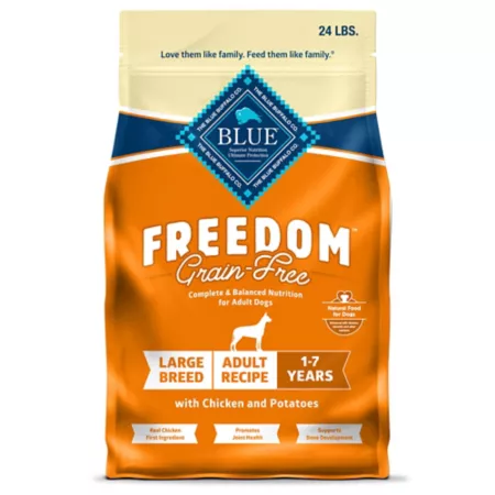 Blue Buffalo Freedom Grain-Free Chicken Recipe for Large Breed Adults Natural Dry Dog Food 24 lb Bag Dry Dog Food