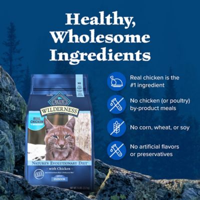 Image showing 5 th Blue Buffalo Wilderness Adult Indoor Grain-Free Chicken Recipe Dry Cat Food