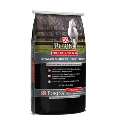 Purina Free Balance 12:12 Vitamin and Mineral Horse Supplement, 25 lb. Bag