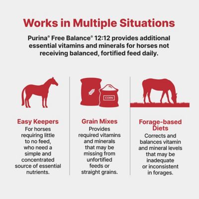 Image showing 8 th Purina Free Balance 12:12 Vitamin and Mineral Horse Supplement, 25 lb. Bag