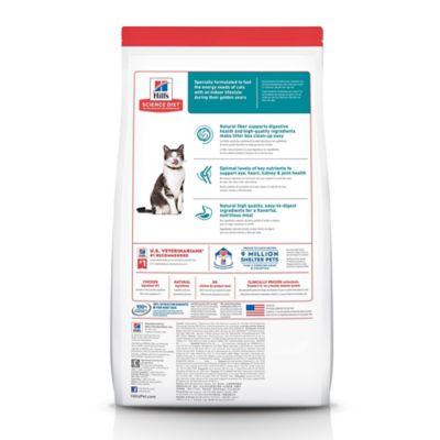Image showing  Indoor Senior Adult 11+ Chicken Recipe Dry Cat Food