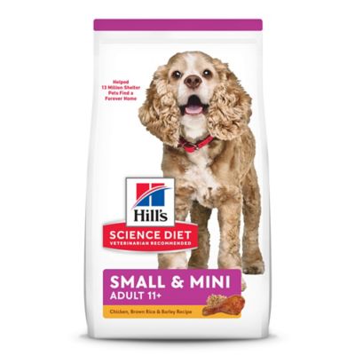 Hill's Science Diet Adult 11+ Small & Mini Chicken Meal, Brown Rice & Barley Recipe Dry Dog Food