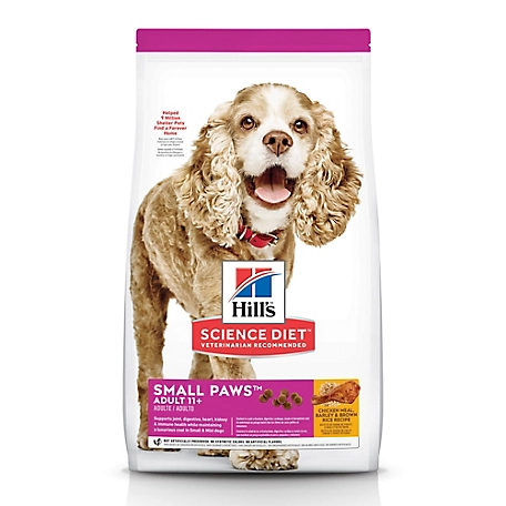 Hill's Science Diet Adult 11+ Small & Mini Chicken Meal, Brown Rice & Barley Recipe Dry Dog Food