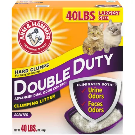 Arm & Hammer Dual-Purpose Scented Clumping Cat Litter 40 lb Box Cat Litter