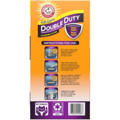 Image showing 5 th Arm & Hammer Double Duty Scented Clumping Clay Cat Litter