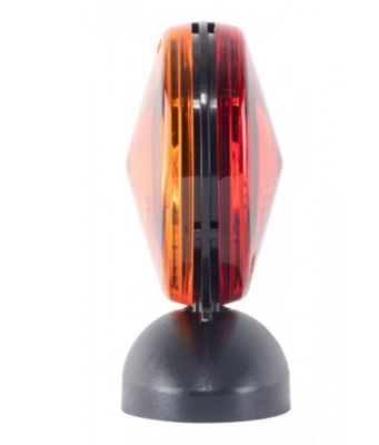 Image showing 5 th Hopkins Towing Solutions 12V 2-Sided Magnetic Round Trailer Towing Light Kit, Amber/Red