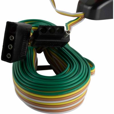 Image showing 10 th Hopkins Towing Solutions 12V 2-Sided Magnetic Round Trailer Towing Light Kit, Amber/Red