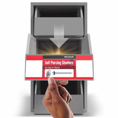 Image showing  #10 x 1 in. Project Center Self-Piercing Sheeter Screws, 1 lb., Gray